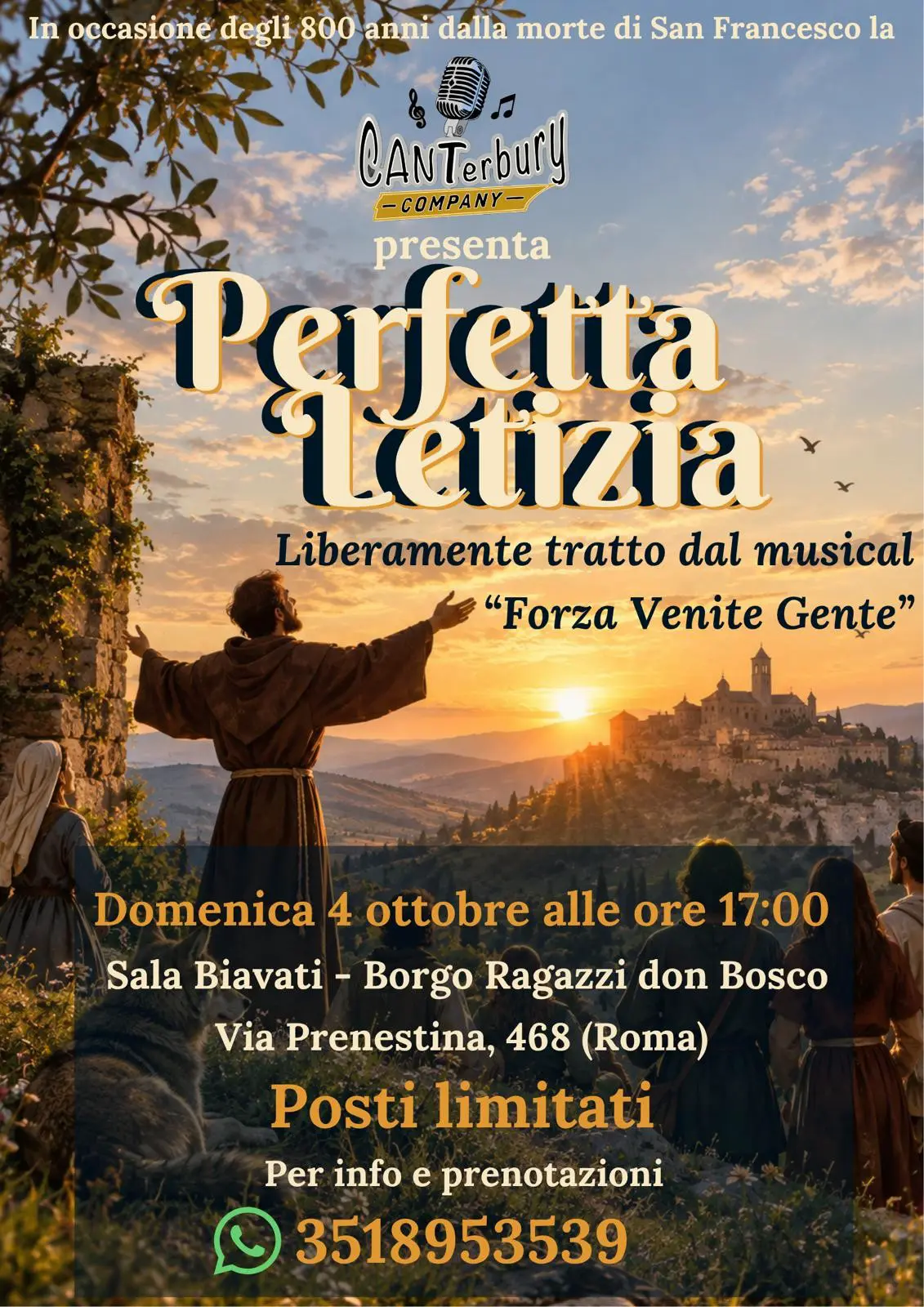 Locandina evento Perfetta Letizia - CANTerbury Company