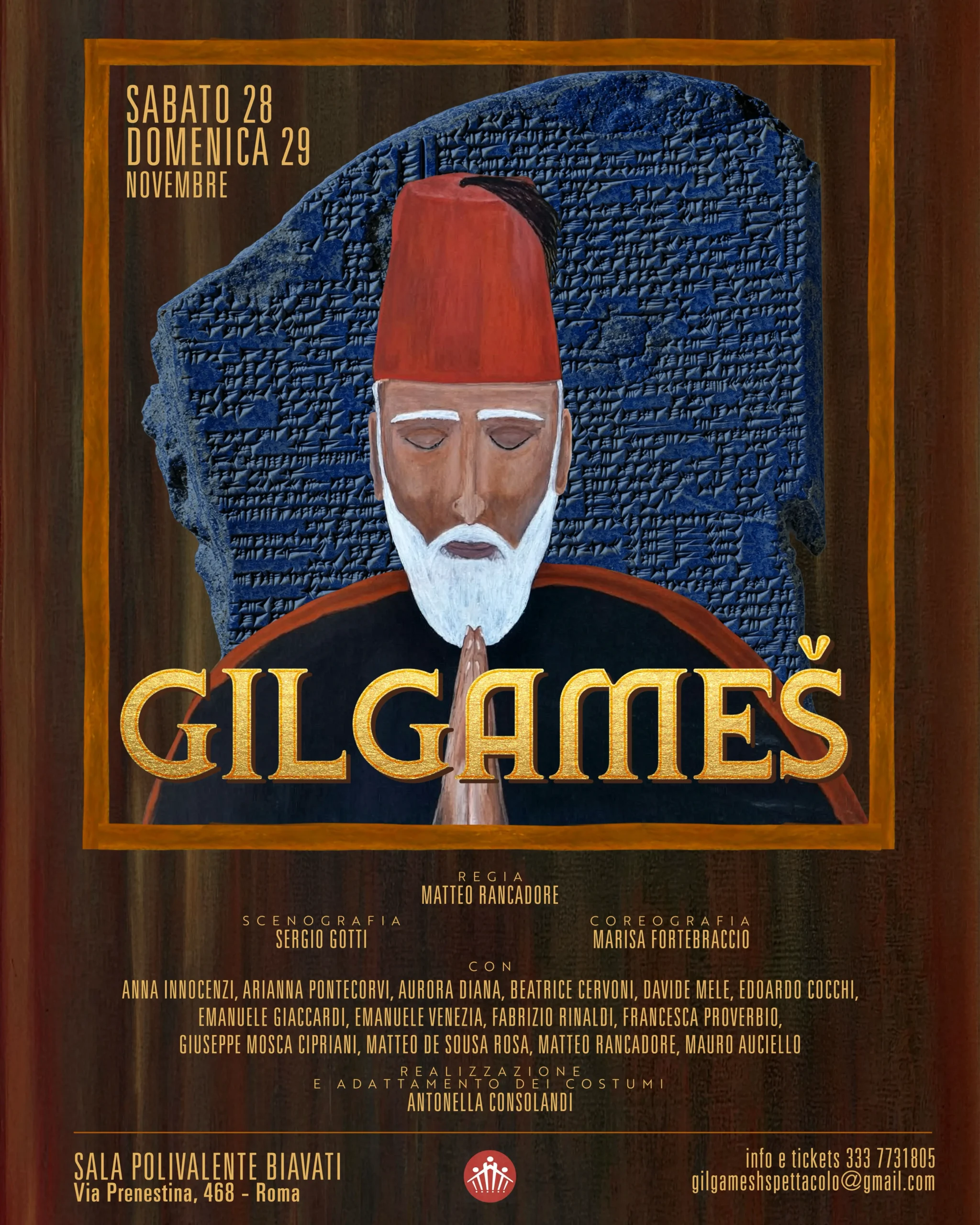Locandina evento Gilgames - Matteo Rancadore
