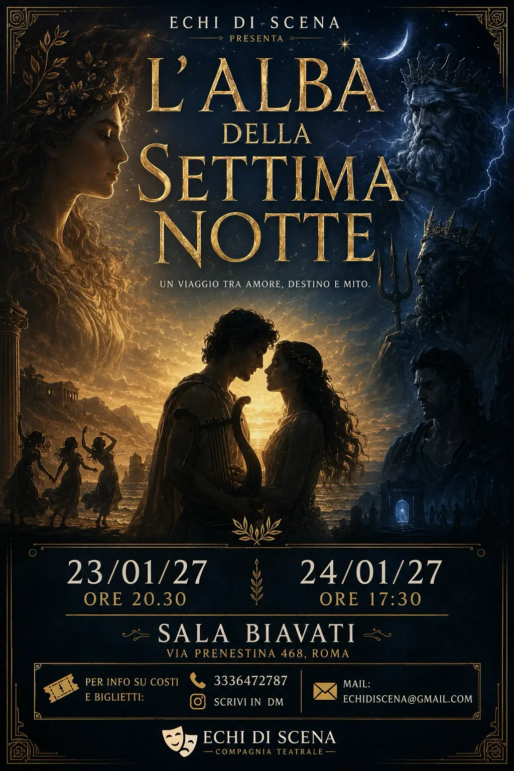 Locandina evento L’alba della settima notte - Echi di Scena